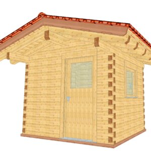 Gartenhaus Niedersachsen Perspektive vorne rechts