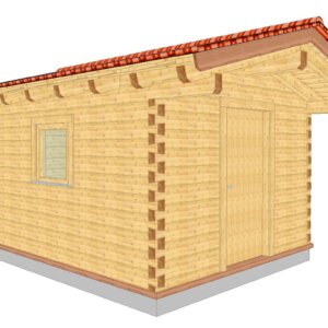 Gartenhaus Baden Württemberg Perspektive vorne links