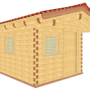 Gartenhaus Thüringen Perspektive vorne links